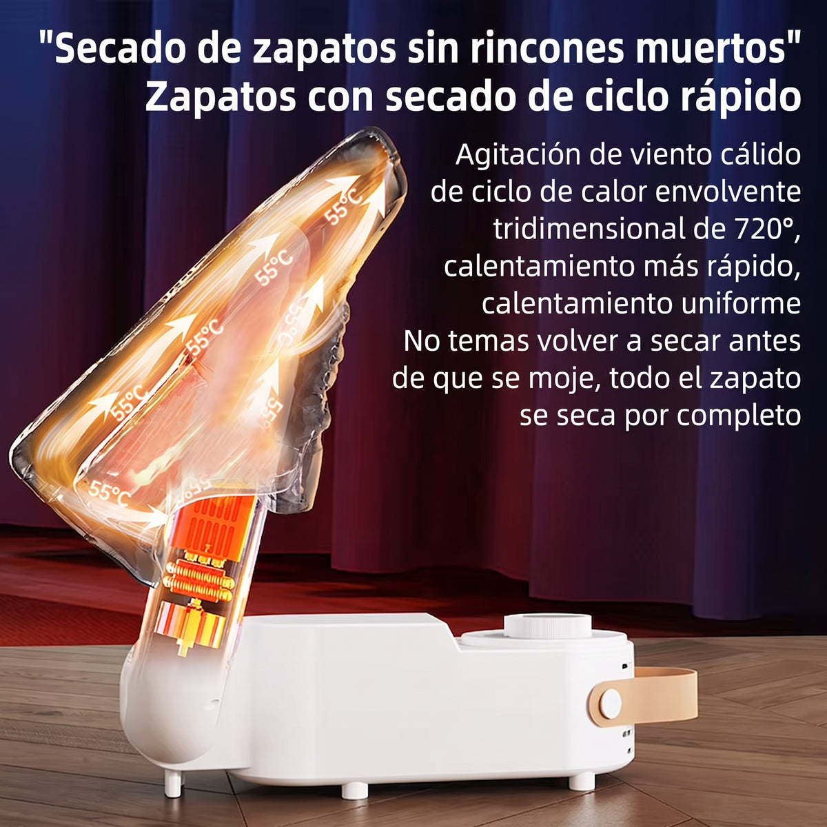 SECADOR INTELIGENTE Y DESODORIZANTE DE ZAPATILLAS